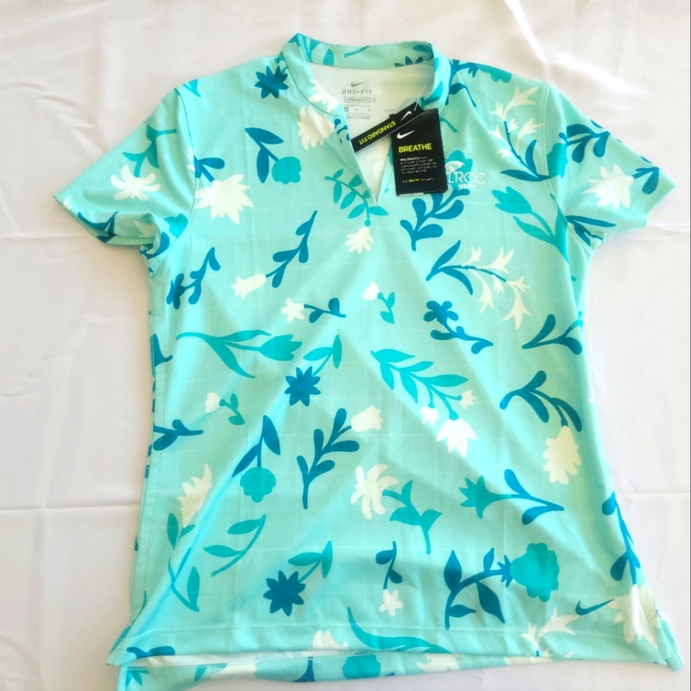 Nike Women's Golf short sleeve shirt with Logo size Medium New With Tags